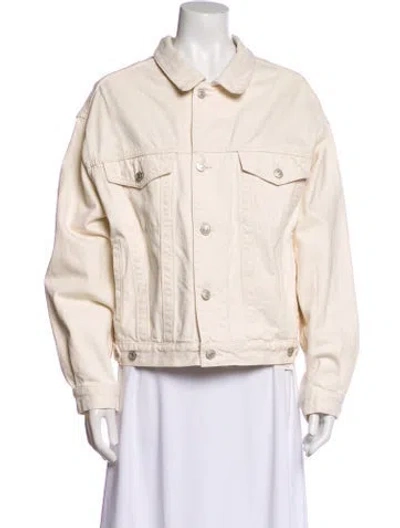 Pre-owned Agolde Denim Jacket In Neutral