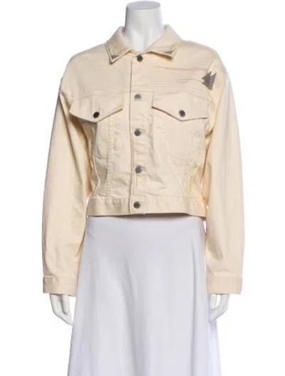 Pre-owned Agolde Denim Jacket In Neutral