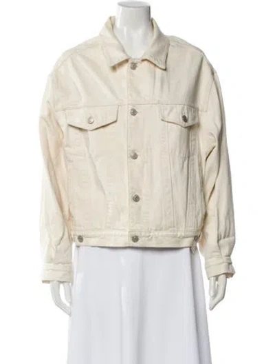 Pre-owned Agolde Denim Jacket In Neutral
