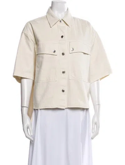 Pre-owned Agolde Denim Jacket In Neutral