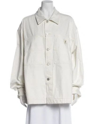 Pre-owned Agolde Denim Jacket In Neutral