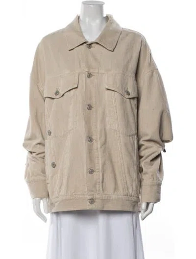 Pre-owned Agolde Denim Jacket In Neutral