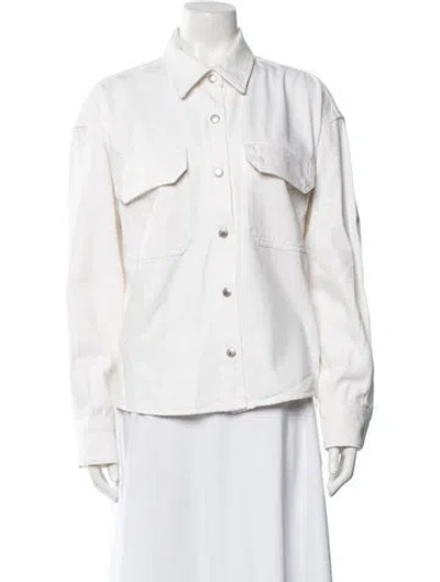 Pre-owned Agolde Denim Jacket In Neutrals