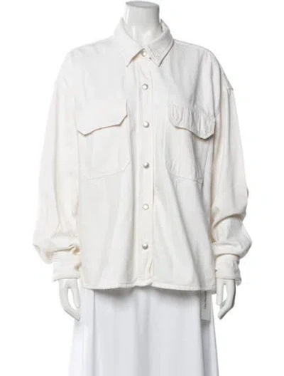 Pre-owned Agolde Denim Jacket In Neutrals
