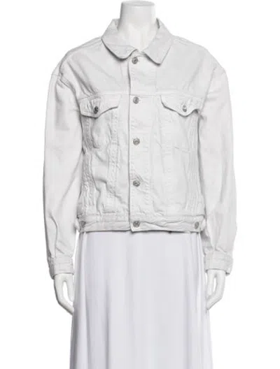 Pre-owned Agolde Denim Jacket In Neutrals