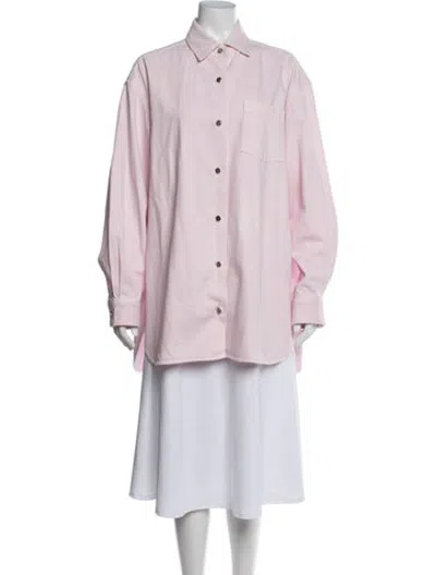 Pre-owned Agolde Denim Jacket In Pink