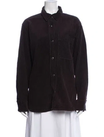 Pre-owned Agolde Denim Jacket In Purple