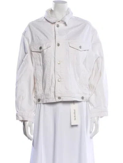 Pre-owned Agolde Denim Jacket In White