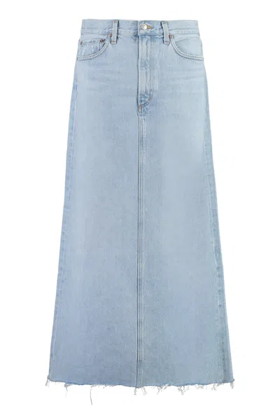 Agolde Denim Maxi Skirt