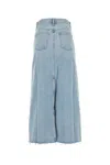 Agolde Hilla Long Denim Skirt In Blue
