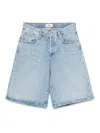 Agolde Urban Baggy Denim Shorts With Belt Loops