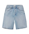 Agolde Light Blue Baggy V-short Bermuda Shorts