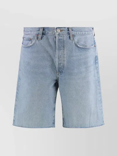 Agolde Denim Shorts Bermuda Loops Belt