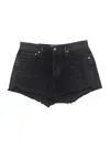Agolde Denim Shorts In Black