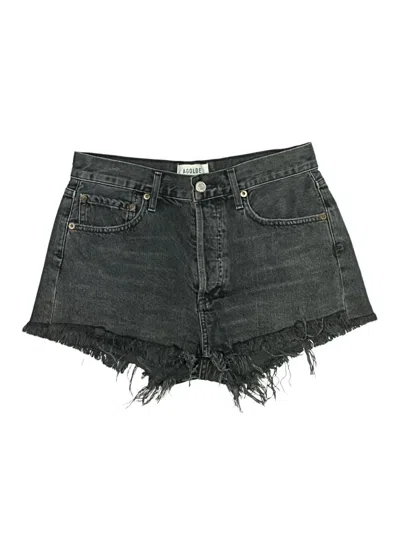 Pre-owned Agolde Denim Shorts In Black