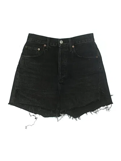Pre-owned Agolde Denim Shorts In Black