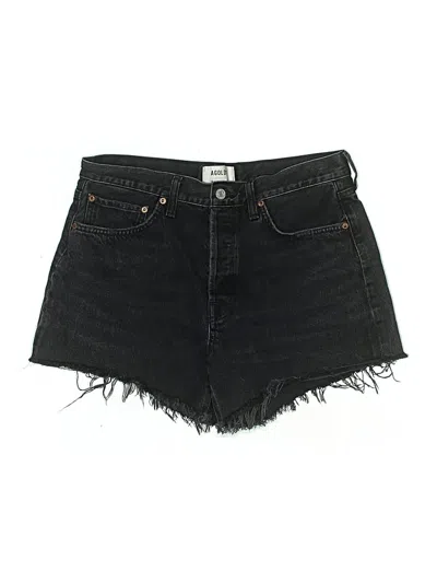 Pre-owned Agolde Denim Shorts In Black