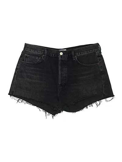 Pre-owned Agolde Denim Shorts In Black