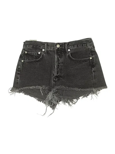 Pre-owned Agolde Denim Shorts In Black