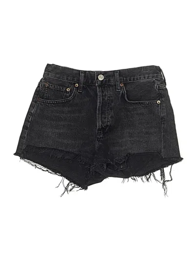 Pre-owned Agolde Denim Shorts In Black
