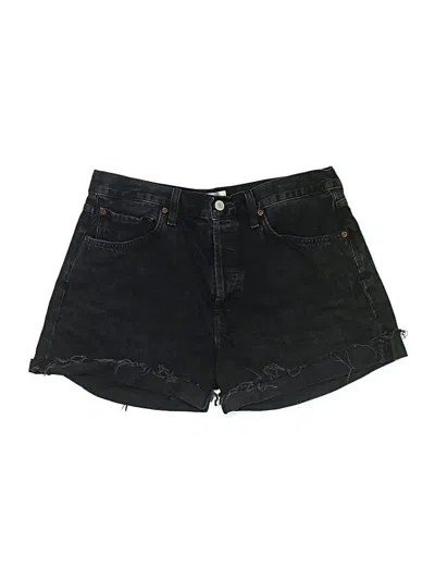 Pre-owned Agolde Denim Shorts In Black