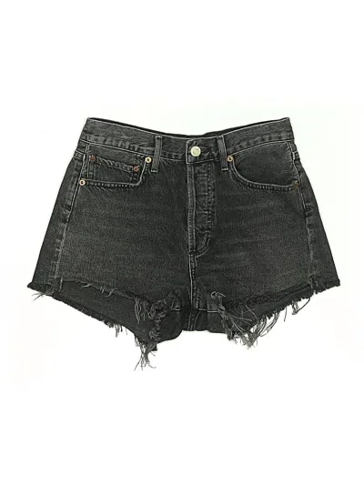 Pre-owned Agolde Denim Shorts In Black