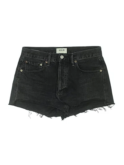 Pre-owned Agolde Denim Shorts In Black