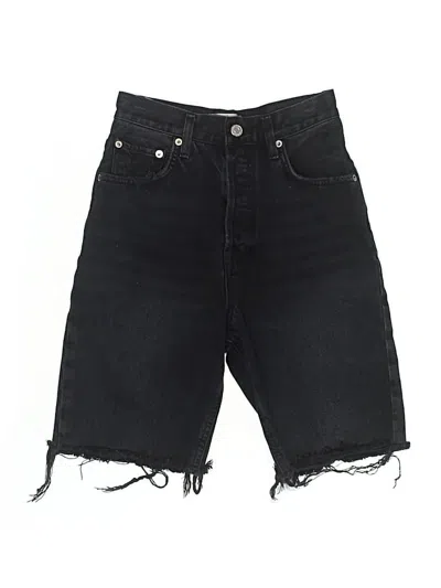 Pre-owned Agolde Denim Shorts In Black
