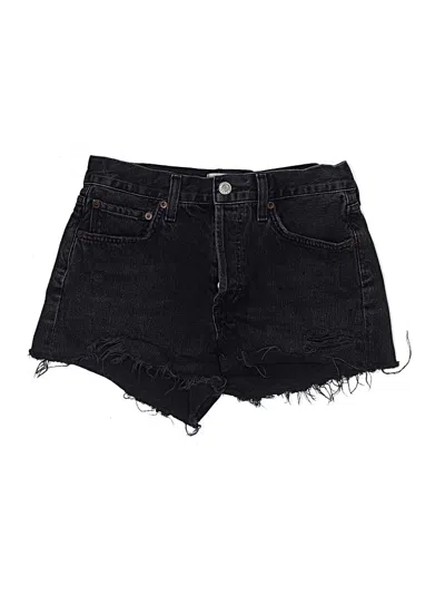 Pre-owned Agolde Denim Shorts In Black