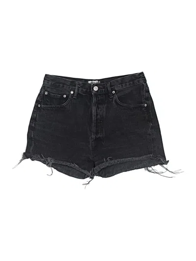 Pre-owned Agolde Denim Shorts In Black