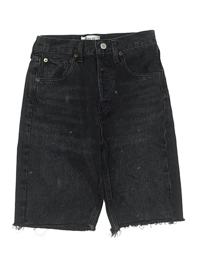 Pre-owned Agolde Denim Shorts In Black