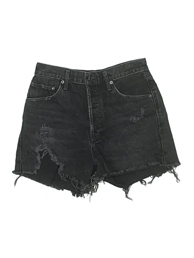 Pre-owned Agolde Denim Shorts In Black