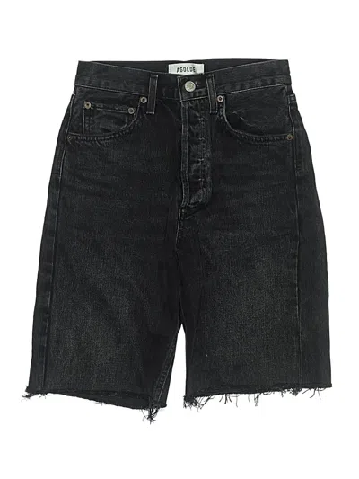 Pre-owned Agolde Denim Shorts In Black