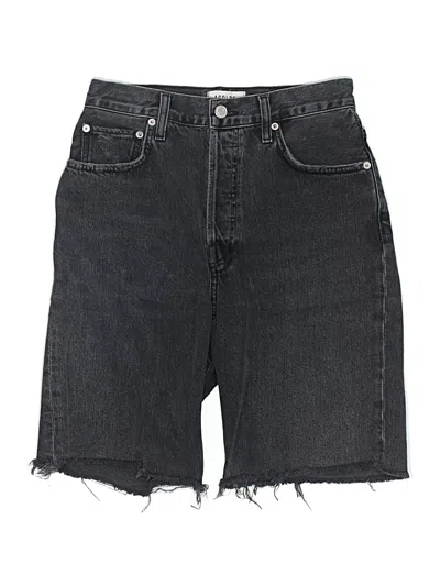 Pre-owned Agolde Denim Shorts In Black