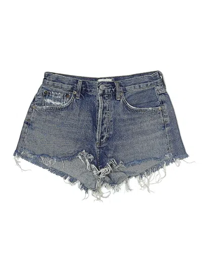 Pre-owned Agolde Denim Shorts In Blue