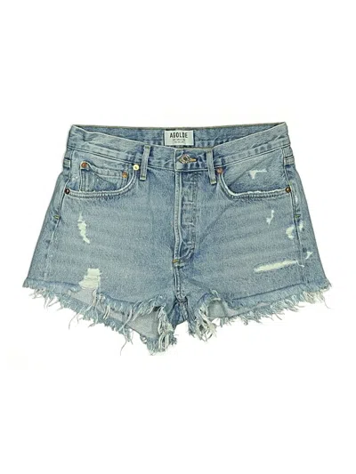 Pre-owned Agolde Denim Shorts In Blue