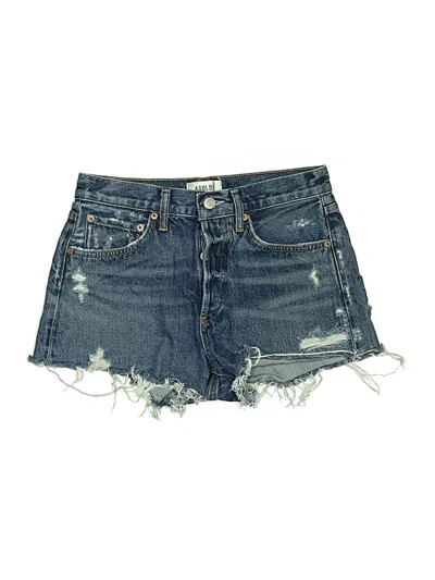 Pre-owned Agolde Denim Shorts In Blue