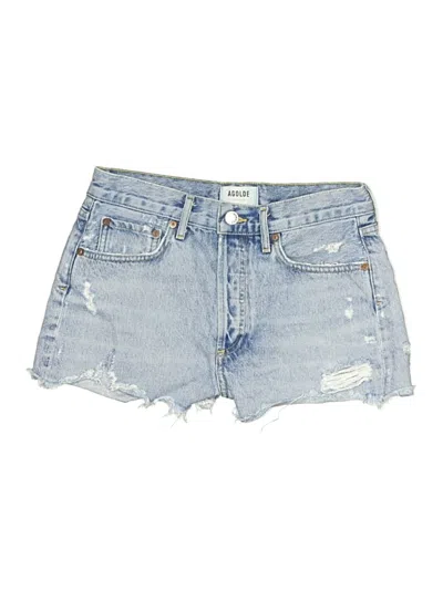 Pre-owned Agolde Denim Shorts In Blue