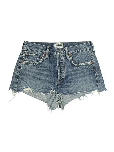 Pre-owned Agolde Denim Shorts In Blue