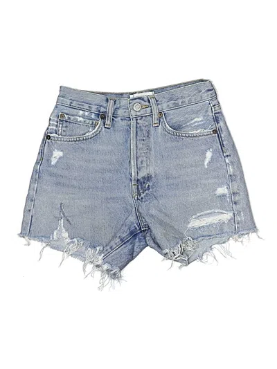 Pre-owned Agolde Denim Shorts In Blue