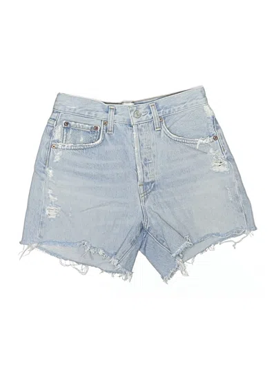 Pre-owned Agolde Denim Shorts In Blue