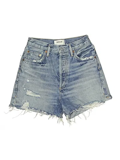 Pre-owned Agolde Denim Shorts In Blue