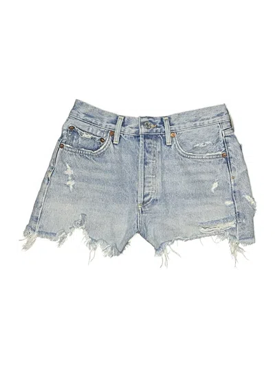 Pre-owned Agolde Denim Shorts In Blue