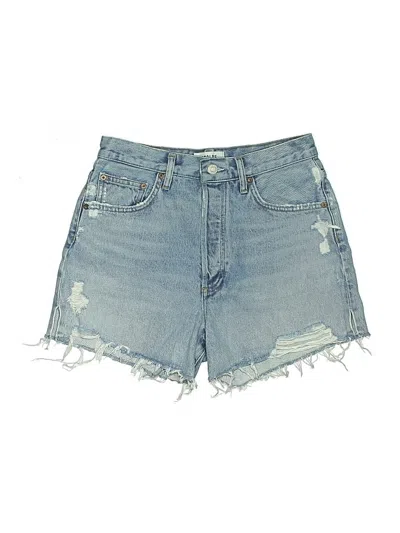 Pre-owned Agolde Denim Shorts In Blue