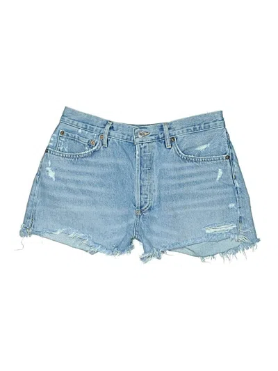 Pre-owned Agolde Denim Shorts In Blue