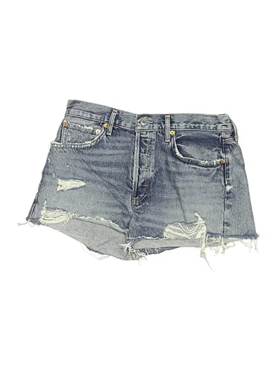 Pre-owned Agolde Denim Shorts In Blue