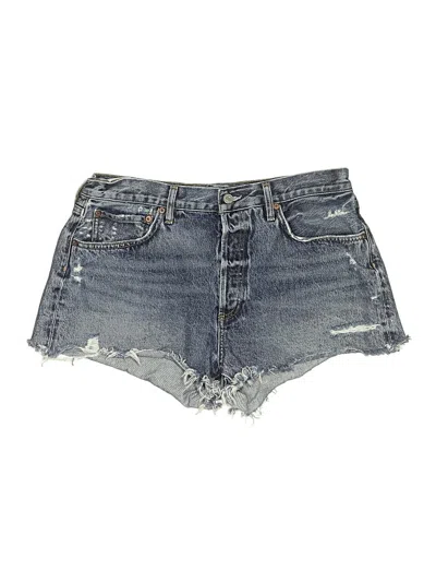 Pre-owned Agolde Denim Shorts In Blue