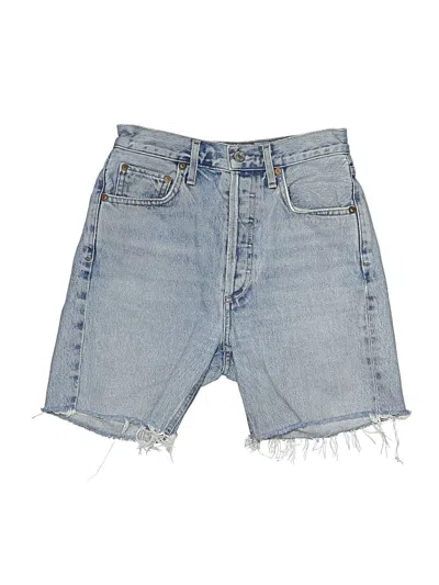 Pre-owned Agolde Denim Shorts In Blue