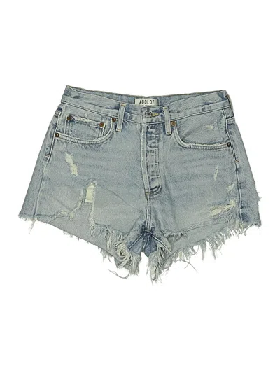 Pre-owned Agolde Denim Shorts In Blue