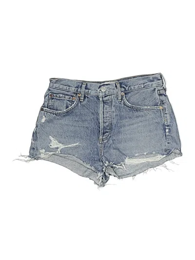 Pre-owned Agolde Denim Shorts In Blue